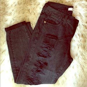 NWOT ABERCROMBIE & FITCH BLACK BOYFRIEND JEANS